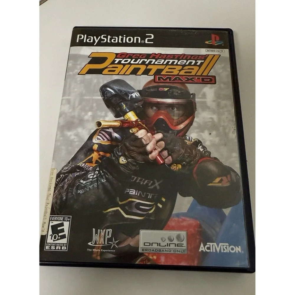 Greg Hastings Tournament Paintball Max'd (Sony PlayStation 2, 2006)‎ PS2 CIB